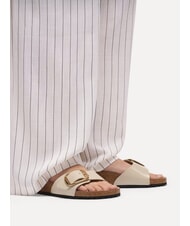 BIRKENSTOCK MADRID BIG BUCKLE Ledersandalen Glanzauster - Damenschuhe - 5