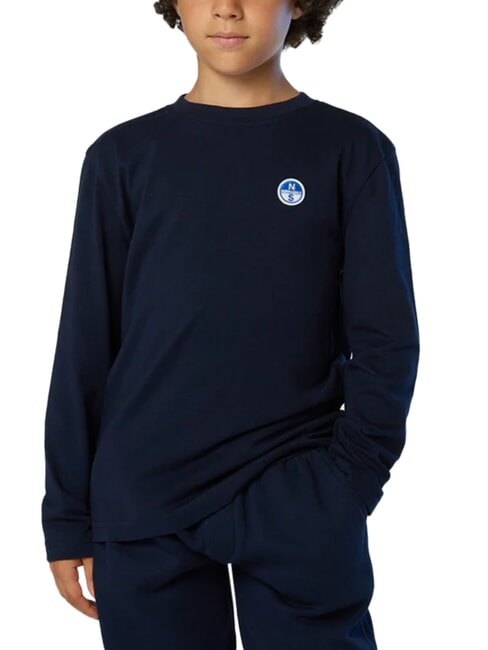 CORE Lang&auml;rmeliges T-Shirt Navy blau - Kinder-T-Shirt