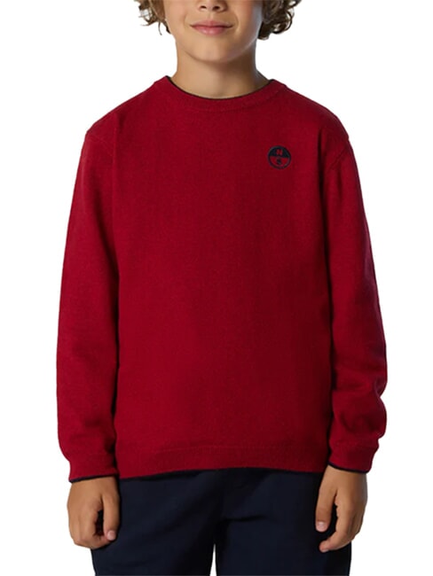 CORE Pullover aus Kaschmirmischung rote Lava - Herrenpullover