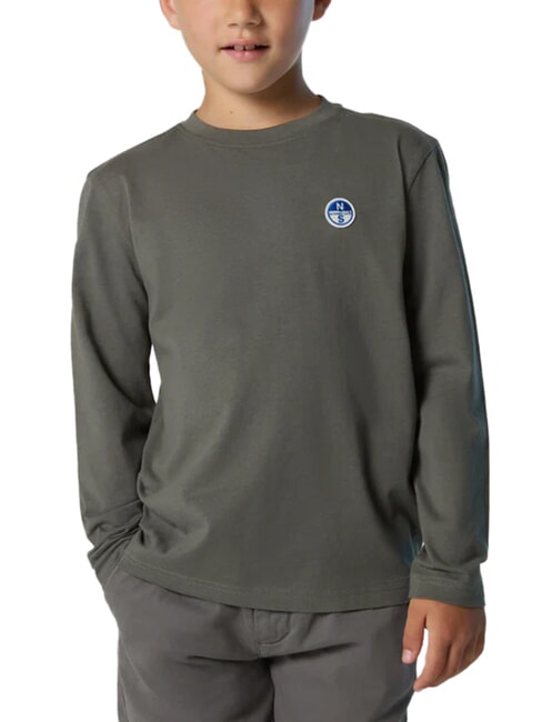 CORE Lang&auml;rmeliges T-Shirt Stadtgrau - Kinder-T-Shirt