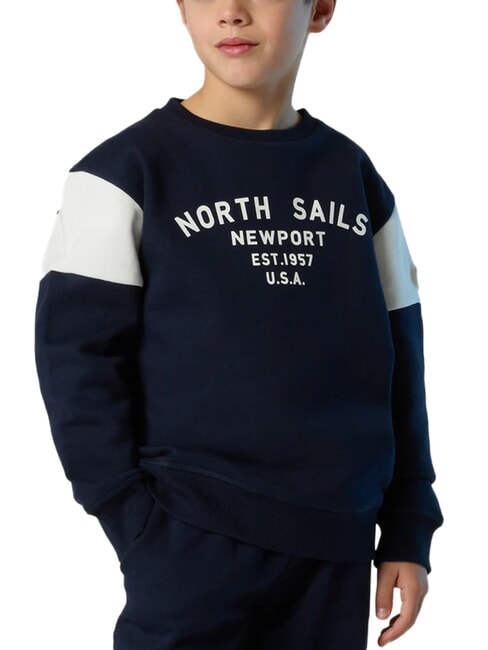 CORE Trainingsanzug aus Baumwoll-Sweatshirt Navy blau - Sweatshirts Kinder