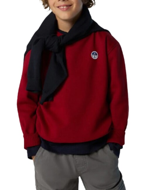 CORE Unisex-Sweatshirt aus Bio-Baumwolle rote Dahlie - Sweatshirts Kinder