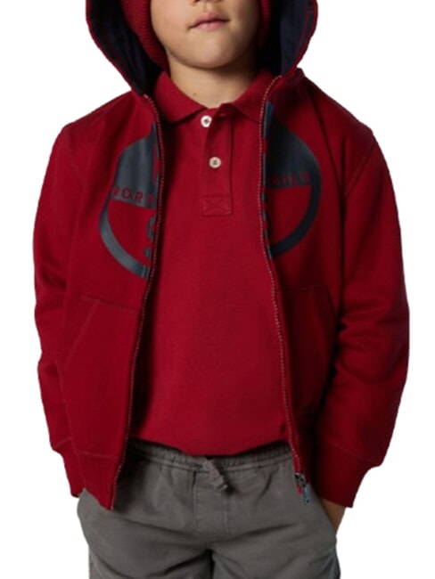 CORE Unisex-Hoodie rote Dahlie - Sweatshirts Kinder