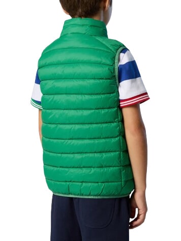 EXPLORER Unisex-Daunenjacke ohne &Auml;rmel gr&uuml;ne Biene - Kinder Jacken