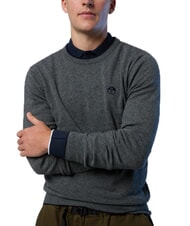 NORTH SAILS N|S Pullover mit Rundhalsausschnitt mittelgraue Melange - Herrenpullover - 4