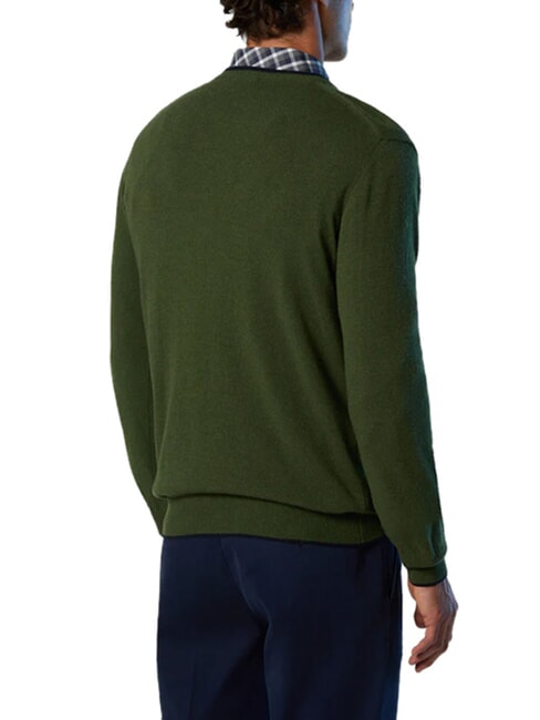 N|S Pullover mit Rundhalsausschnitt efeugr&uuml;n - Herrenpullover