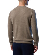 NORTH SAILS N|S Pullover mit Rundhalsausschnitt Walnuss-Melange - Herrenpullover - 3