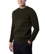 NORTH SAILS KNITTED Pullover mit Rundhalsausschnitt Waldgr&uuml;n - Herrenpullover - 5