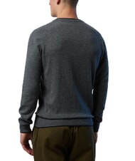 NORTH SAILS N|S Pullover mit Rundhalsausschnitt mittelgraue Melange - Herrenpullover - 3