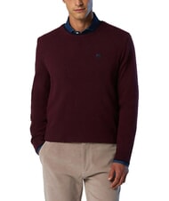 NORTH SAILS N|S Pullover mit Rundhalsausschnitt Bordeaux - Herrenpullover - 2