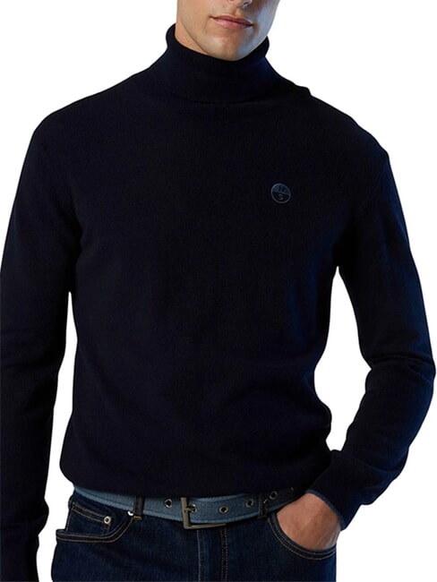 CORE Rollkragenpullover Navy blau - Herrenpullover
