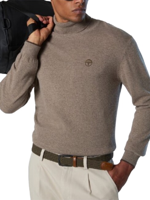 CORE Rollkragenpullover fossil melange - Herrenpullover