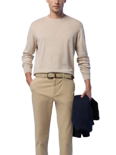 CORE Hemd aus 100 % Baumwolle Beige Melange - Herrenpullover