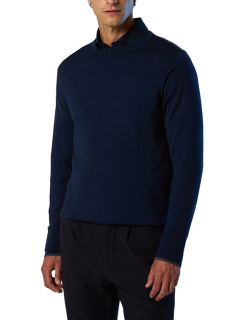 CORE Rundhalspullover Navy blau - Herrenpullover