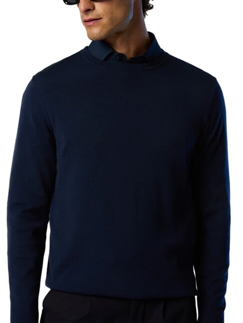 CORE Rundhalspullover Navy blau - Herrenpullover