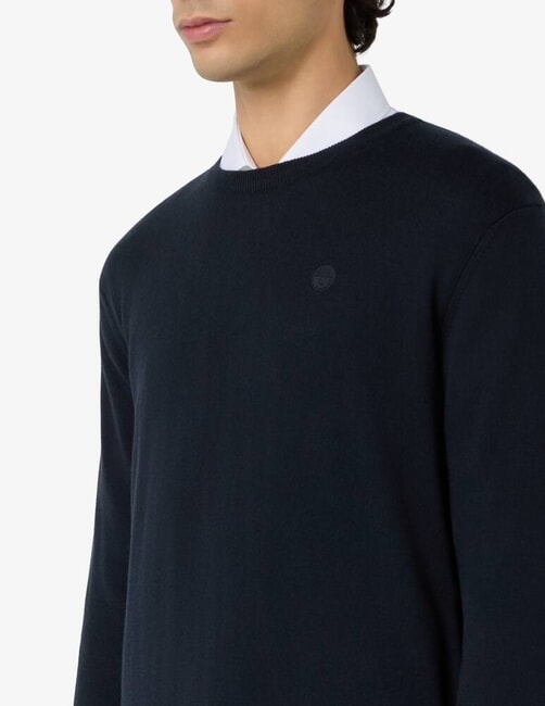 CORE Rundhalspullover Navy blau - Herrenpullover