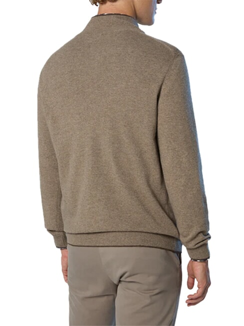 CORE Pullover mit halbem Rei&szlig;verschluss fossil melange - Herrenpullover