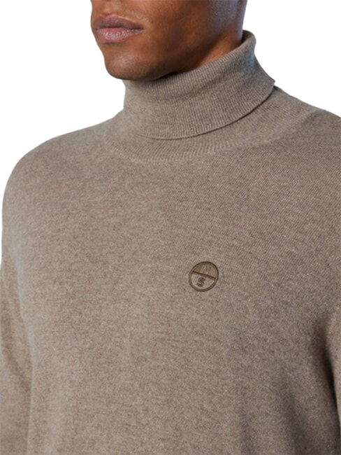 CORE Rollkragenpullover fossil melange - Herrenpullover