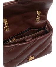 PINKO MINI LOVE BAG Nappatasche Burgunderwein-Antikgold - Damentaschen - 4