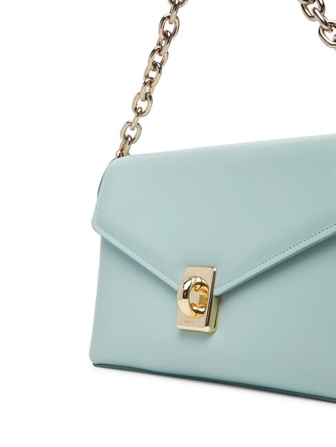 CAMPIONARIO - MERIDIANA Schultertasche mit Schultergurt Aquamarin - Damentaschen