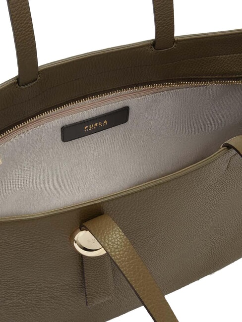 CAMPIONARIO - SFERA Einkaufstasche aus Leder Salbei - Damentaschen