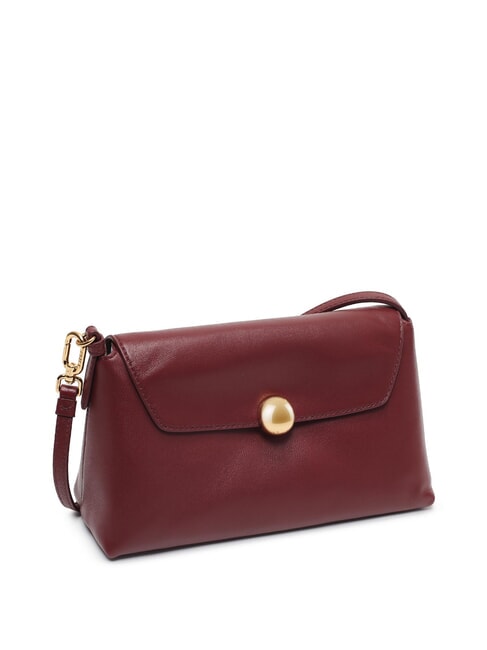 CAMPIONARIO - SFERA Schultertasche aus Leder Rote Johannisbeere - Damentaschen