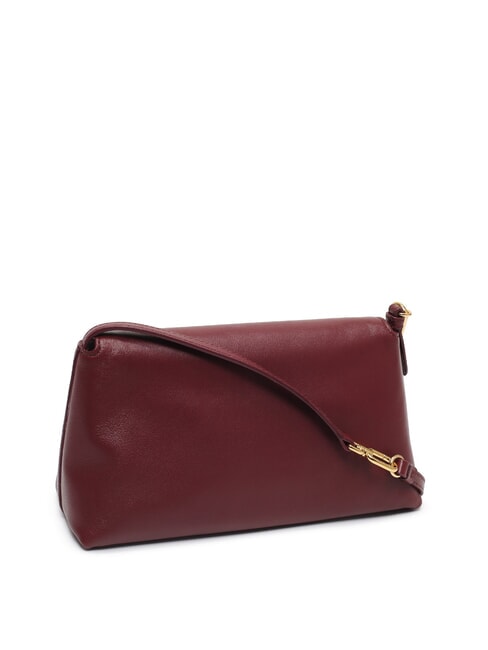 CAMPIONARIO - SFERA Schultertasche aus Leder Rote Johannisbeere - Damentaschen