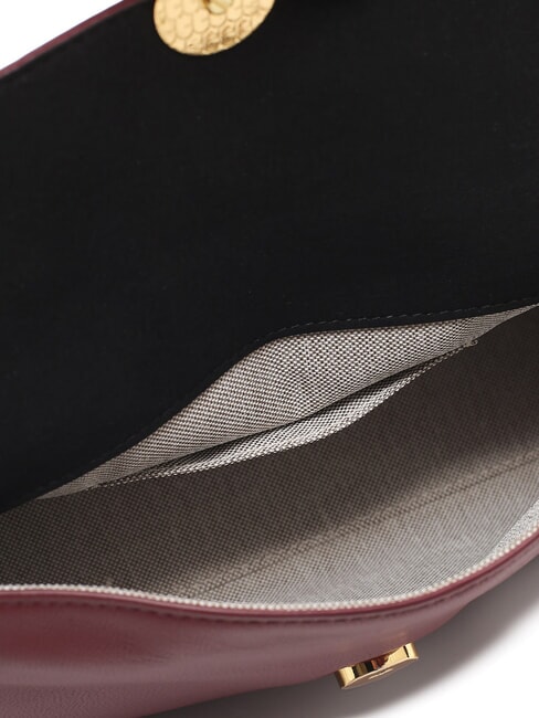 CAMPIONARIO - SFERA Schultertasche aus Leder Rote Johannisbeere - Damentaschen