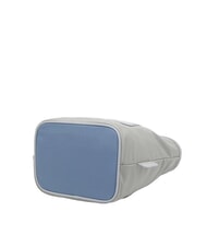 FURLA CAMPIONARIO - PIUMA  Mini-Einkaufstasche mit Schultergurt Asche+Himmels+Beifu&szlig; - Damentaschen - 3