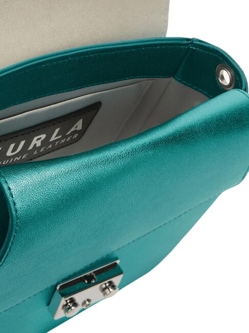 CAMPIONARIO - METROPOLIS Schultertasche aus Leder Zephyr + helles Silber - Damentaschen