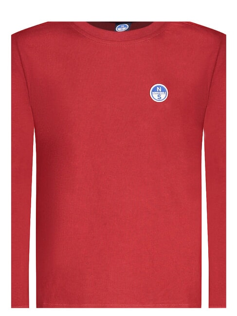 CORE Lang&auml;rmeliges T-Shirt rote Dahlie - Kinder-T-Shirt