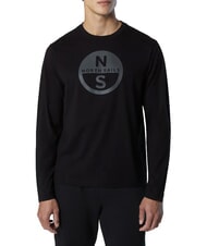 NORTH SAILS CORE Lang&auml;rmeliges T-Shirt Schwarz - Herren-T-Shirts - 2