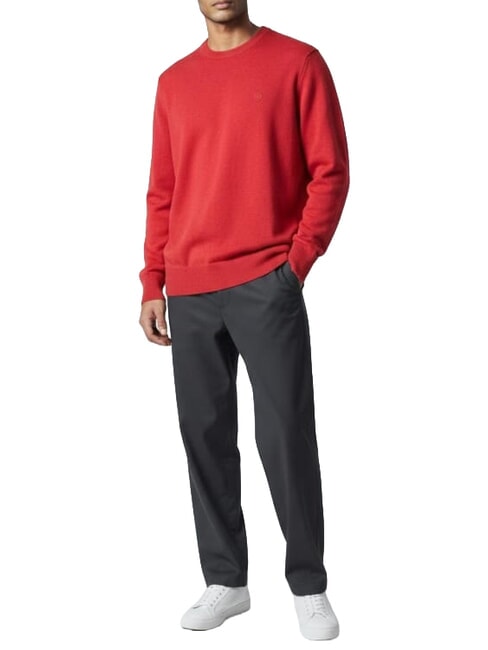 CORE Rundhalspullover Bordeaux - Herrenpullover