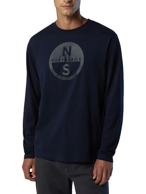 CORE Lang&auml;rmeliges T-Shirt Navy blau - Herren-T-Shirts