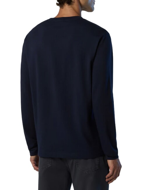 CORE Lang&auml;rmeliges T-Shirt Navy blau - Herren-T-Shirts