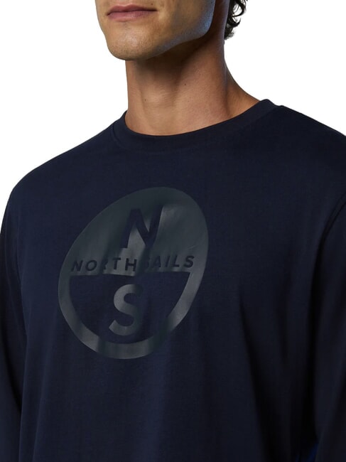 CORE Lang&auml;rmeliges T-Shirt Navy blau - Herren-T-Shirts