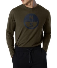 NORTH SAILS CORE Lang&auml;rmeliges T-Shirt Waldnacht - Herren-T-Shirts - 3