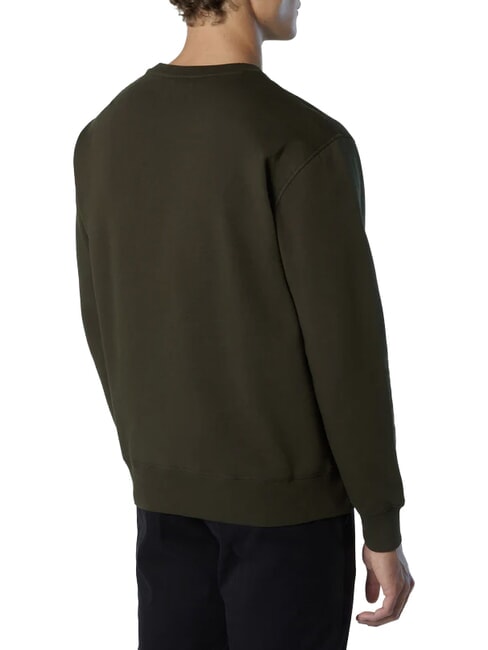 ROUND LOGO Sweatshirt mit Rundhalsausschnitt aus Baumwolle Waldnacht - Sweatshirts Herren