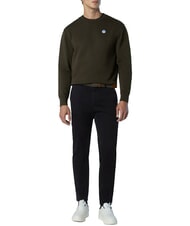 NORTH SAILS ROUND LOGO Sweatshirt mit Rundhalsausschnitt aus Baumwolle Waldnacht - Sweatshirts Herren - 5