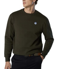 NORTH SAILS ROUND LOGO Sweatshirt mit Rundhalsausschnitt aus Baumwolle Waldnacht - Sweatshirts Herren - 3