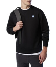 NORTH SAILS ROUND LOGO Sweatshirt mit Rundhalsausschnitt aus Baumwolle Schwarz - Sweatshirts Herren - 3