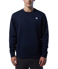 NORTH SAILS ROUND LOGO Sweatshirt mit Rundhalsausschnitt aus Baumwolle Navy blau - Sweatshirts Herren - 2