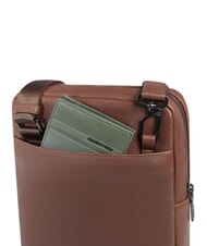 PIQUADRO CRONUS iPad-Tasche aus Leder BRAUN - Umh&auml;ngetaschen Herren - 4