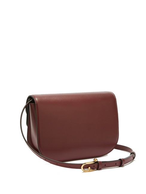 CAMPIONARIO - SFERA Schultertasche aus Leder Rote Johannisbeere - Damentaschen