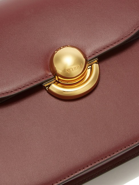 CAMPIONARIO - SFERA Schultertasche aus Leder Rote Johannisbeere - Damentaschen