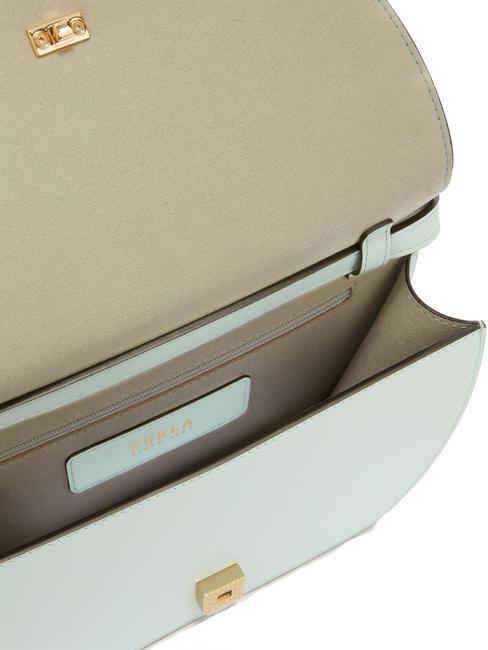 CAMPIONARIO - SFERA  Mikro-Schultertasche aus Leder Lagune - Damentaschen