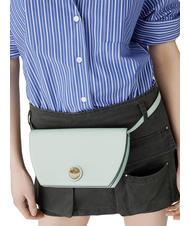 FURLA CAMPIONARIO - SFERA  Mikro-Schultertasche aus Leder Lagune - Damentaschen - 5