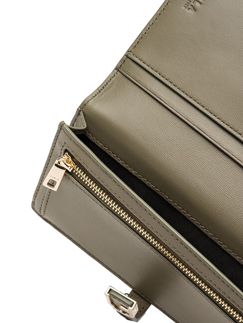 FLOW Ledergeldb&ouml;rse Salbei - Brieftaschen Damen