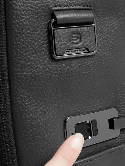 MODUS RESTYLING Rucksack mit Fingerabdruckverschluss Schwarz - PC-Rucks&auml;cke