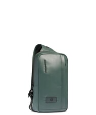 PIQUADRO W137 One-Shoulder-Rucksack aus Leder GR&Uuml;N - PC-Rucks&auml;cke - 2